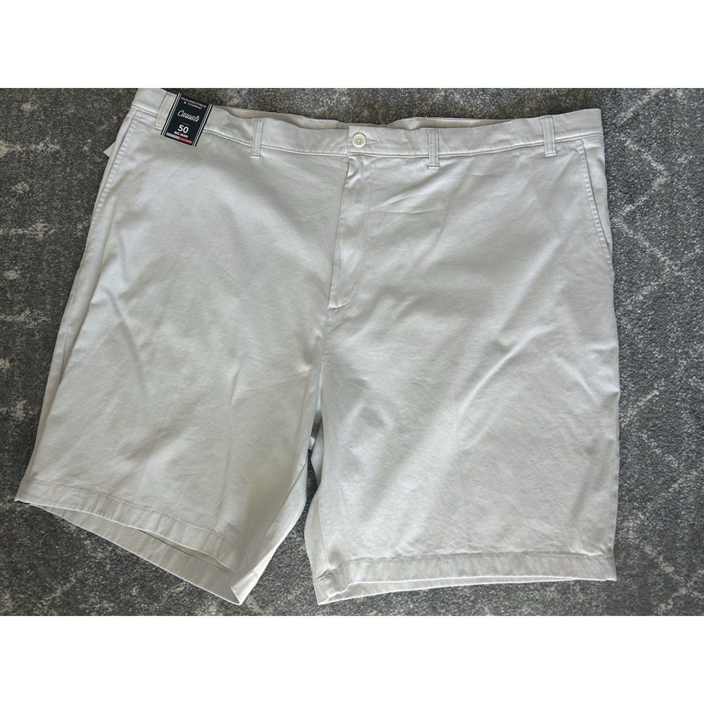 New Roundtree & Yorke Flat Front Shorts 50 Classic Flat Front 9" Inseam NWT